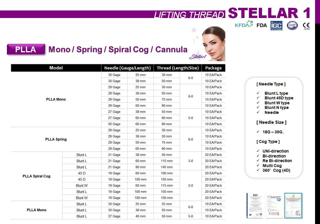 Stellar 1 _ Lifting Thread _PLLA Mono_ Spring_ Spiral Cog_